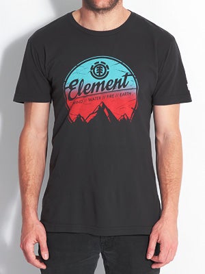 Element Sunset Vintage Dyed Tee Black XL