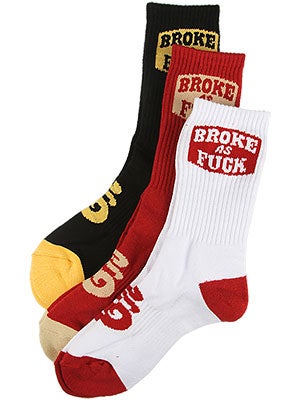 Expedition One Broke Socks 3 Pack Asst.