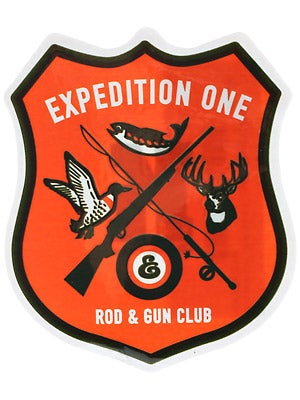 Expedition One Rod & Gun Sticker  Orange
