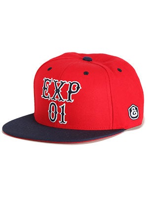 Expedition One Stacked Snapback Hat Red/Navy