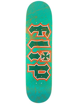 Flip Thrashed Teal/Orange Deck  8.25 x 32.31