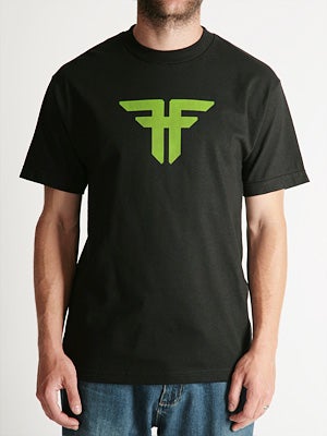 Fallen Trademark Tee Black/Green LG