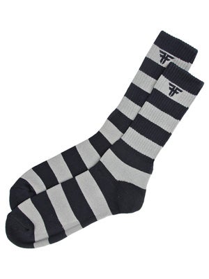 Trademark Striped Socks Navy/Grey