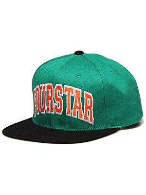 Fourstar Arched Starter Hat Green/Black Adj.