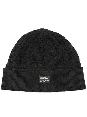 Fourstar Cable Knit Beanie Black