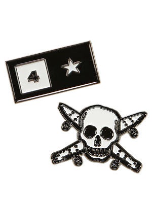 Fourstar Pirate & Bar Enamel Pin Set