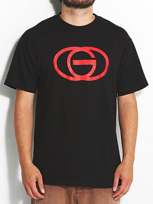 Gold Wheels OG Logo Tee Black/Red MD