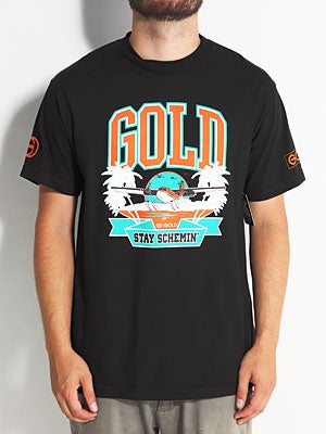Gold Wheels Schemin' Tee Black SM