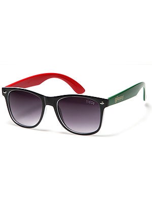 Glassy x Ticos Tacos Leonard Sunglasses Blk/Wht/Red/Grn