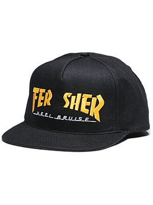 Heel Bruise Fer Sher Snapback Hat Black Adjust