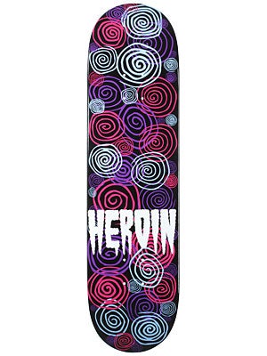 Heroin Spiral Black Deck 8.25 x 32