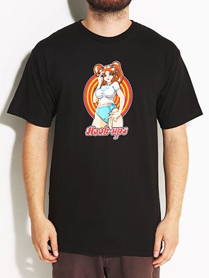 Hook-Ups Smoking Sakura Tee Black MD