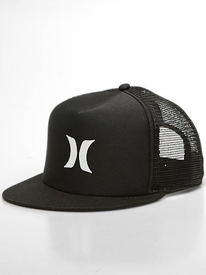 Hurley Color Block Trucker Hat Black Adj.