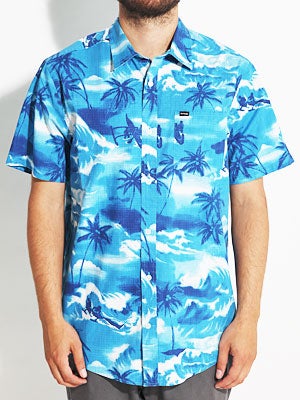 Hurley Island S/S Woven Shirt Blue MD