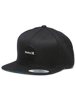 Hurley Krush Snapback Hat Black/Blue Adjust