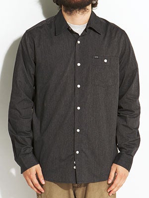 Hurley Rise Solid L/S Woven Shirt Black LG