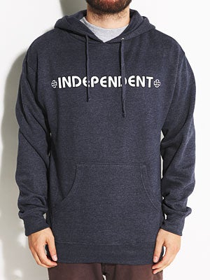 Independent Bar/Cross Hoodie Heather Navy SM