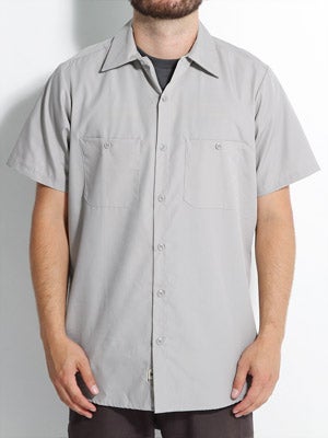 Independent No BS S/S Work Shirt Lt Grey SM