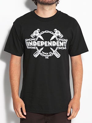 Independent Hammer and Chain Tee Black SM