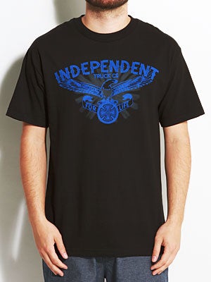 Independent Spread Tee Black SM