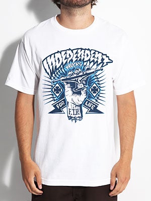 Independent Ripped Tee White MD