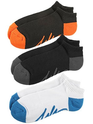 JSLV Low Low Socks 3Pk. Assorted One Size
