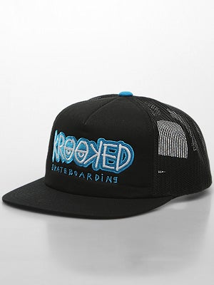 Krooked Bones Trucker Hat Black/BLK/BLK Adj.