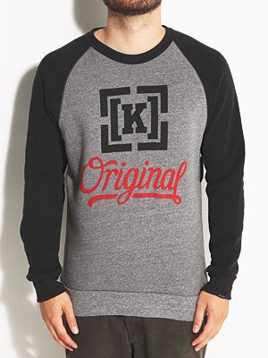 Original 4 Tri-Blend Crew Grey/Black MD