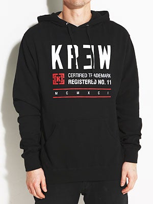 KR3W Registered Hoodie Black MD