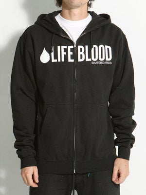 Lifeblood Logo Hoodzip Black XL