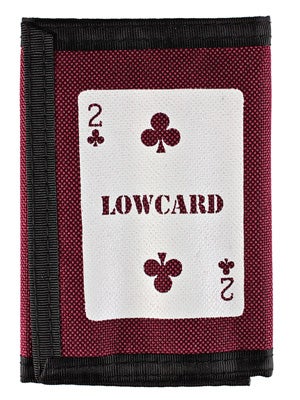 Lowcard Canvas Wallet Burgundy
