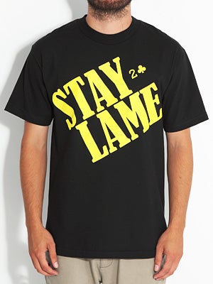Lowcard Stay Lame Tee Black SM