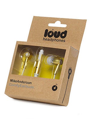 Loud Headphones Mike Anderson Earbuds  Yellow/White