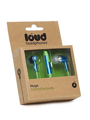 Loud Headphones Nuge Earbuds Blue/Green