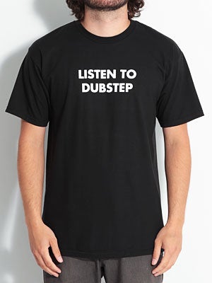 L.E. Listen To Dubstep Tee Black LG