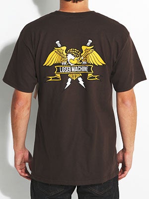 Loser Machine Condor Crest Tee Brown MD