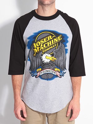 Established Raglan Shirt Heather/Black XXL