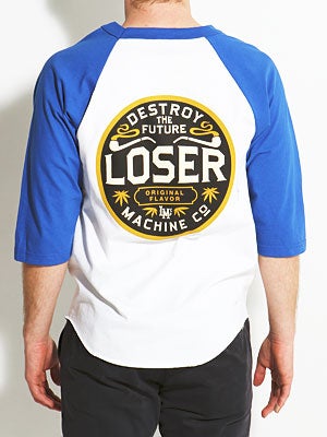 Original Flavor Raglan Shirt White/Royal SM