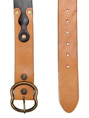 Loser Machine Union Leather Belt Tan/Blk SM/MD