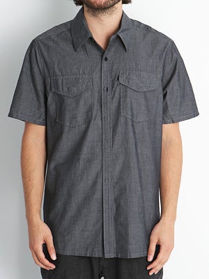 Lost Retake Woven Shirt Charcoal SM