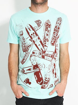 Lost Sidewalk Surfer Tee Sea Foam MD