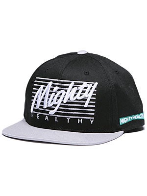 Mighty Healthy Madness Hat Black/Grey Adjust