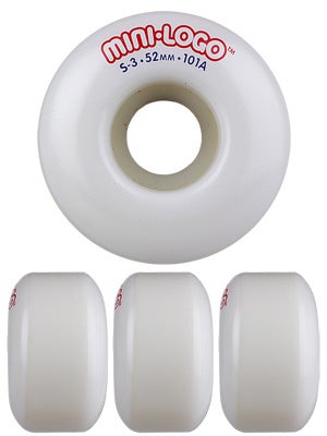 Mini Logo S-3 White 101a Wheels