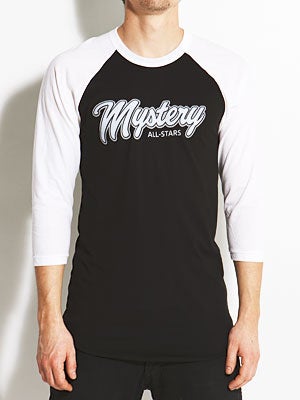 Mystery All-Star Raglan Shirt Black/White/BWT MD