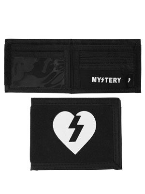 Mystery Heart Canvas Wallet Black