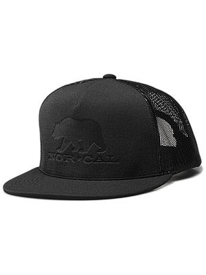 Nor Cal Black Bear Mesh Hat Black Adj.