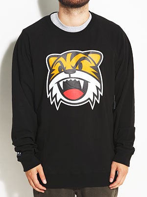 Neff Sabertooth Crew Sweatshirt Black MD