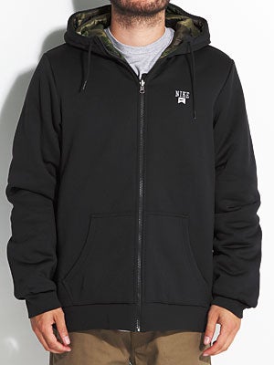 Nike Acrop Hoodzip Black/Camo LG