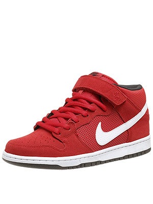 Nike SB Dunk Mid Pro Shoes Hyper Red/White