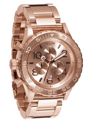 Nixon The 42-20 Chrono Watch  All Rose Gold